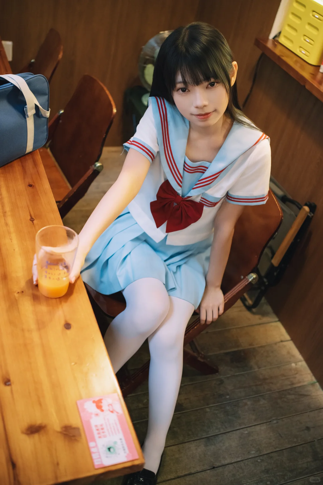 一起在咖啡店复习吧🐰