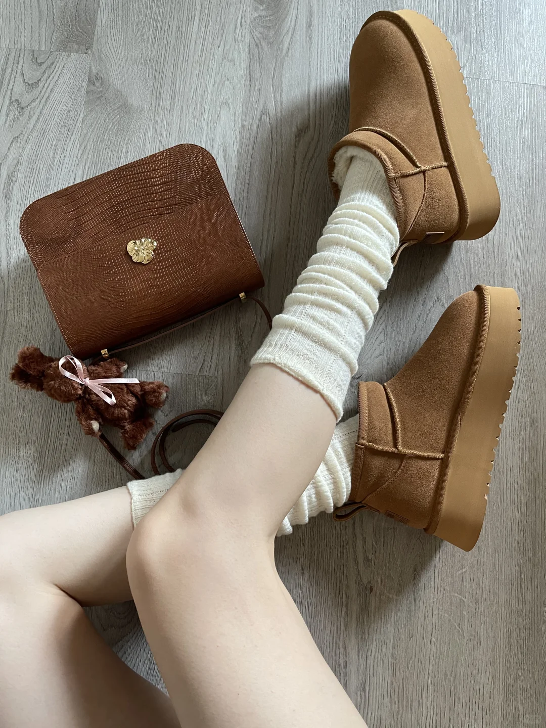 秋冬穿搭｜好有质感的过膝袜