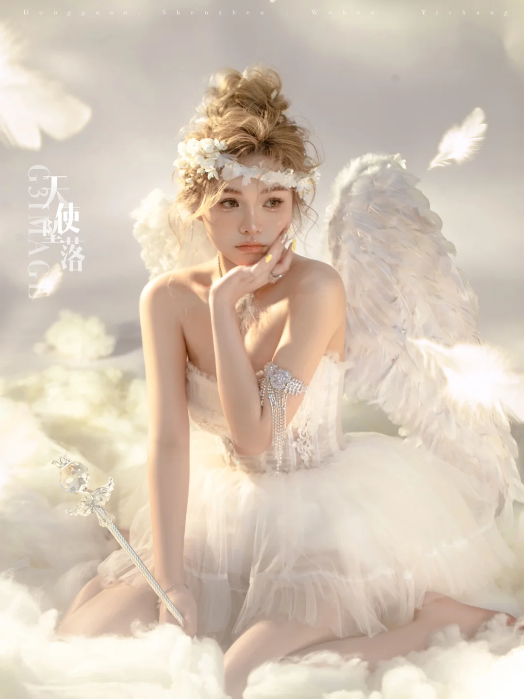 逆光而来✨天使坠落人间🧚🏼‍♀️｜天使写真