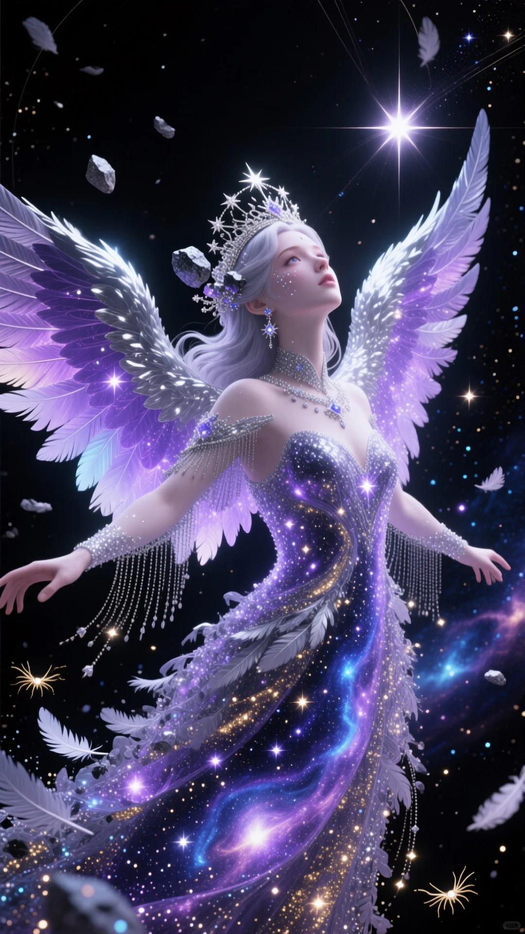 AI绘图打卡~白色精灵，纯洁与优雅的象征✨