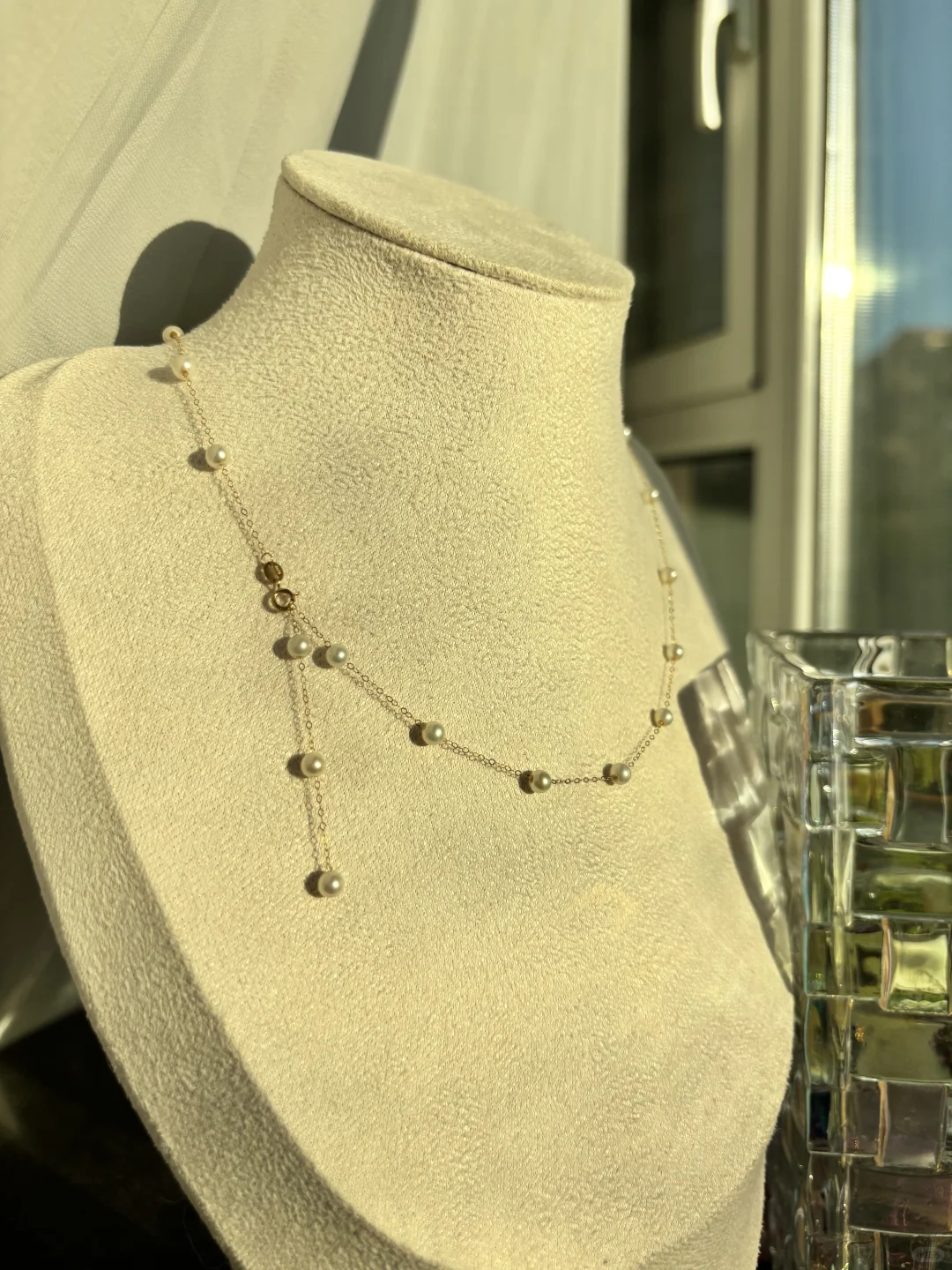 ➗闲置 18k天然珍珠满天星