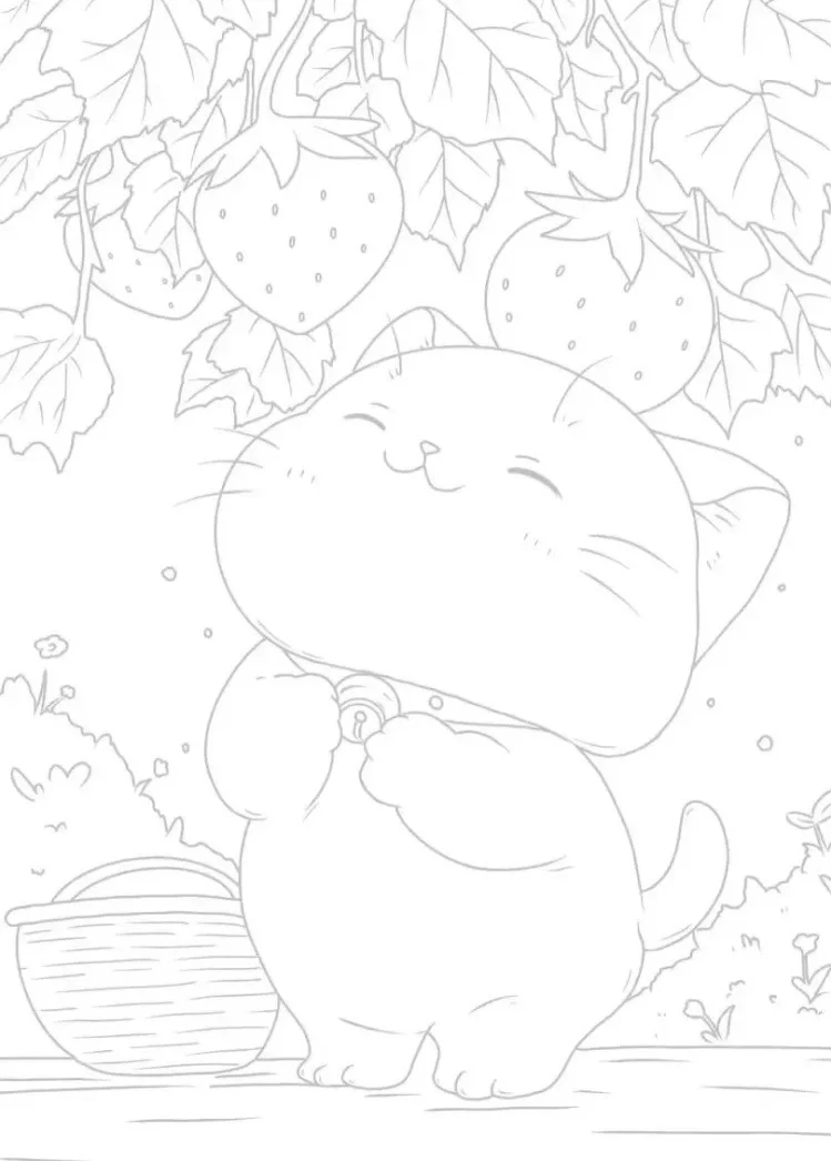 摸鱼线稿｜可爱风勾线🎨