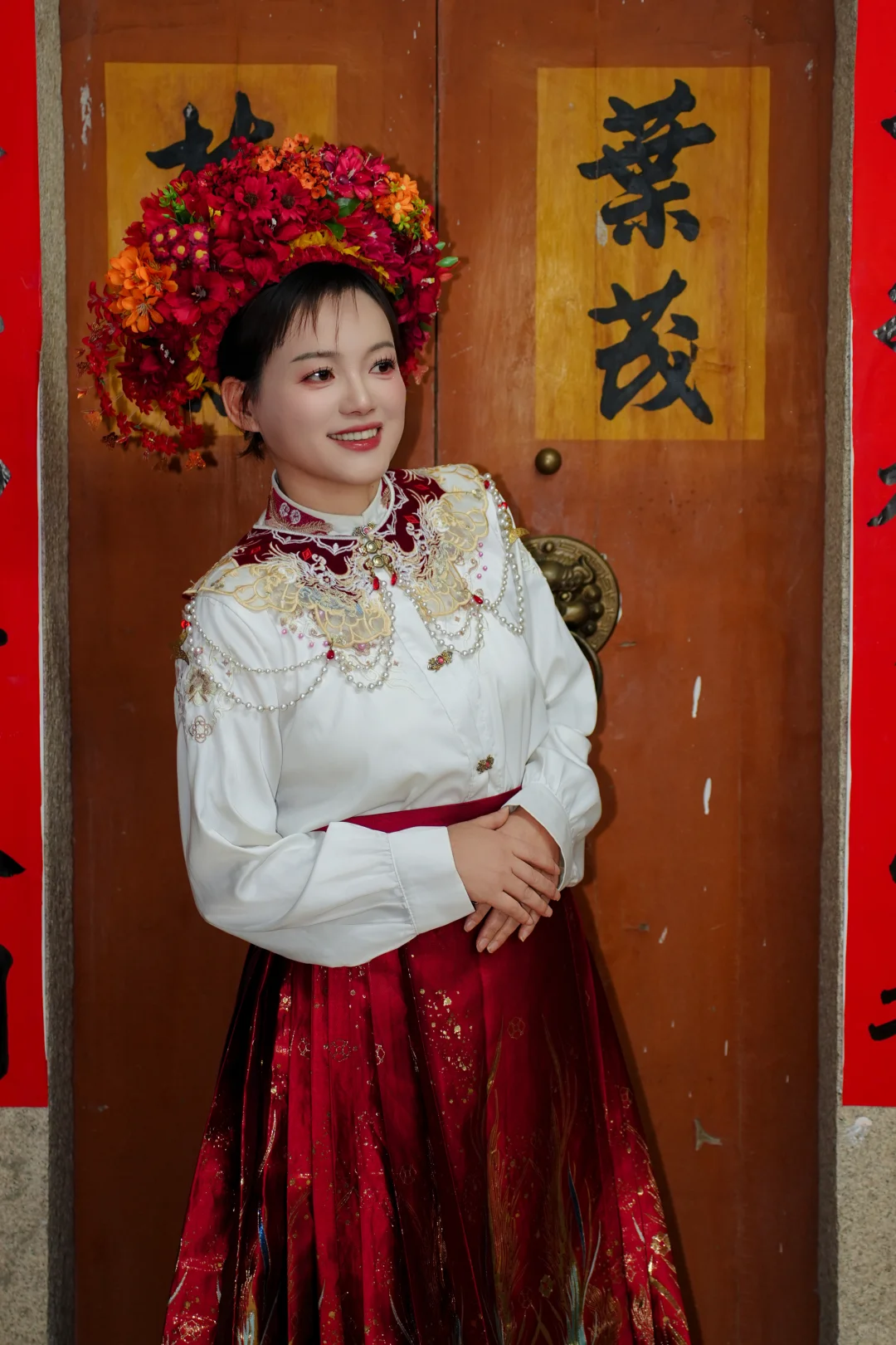 簪花拍照，泉州的浪漫仪式感