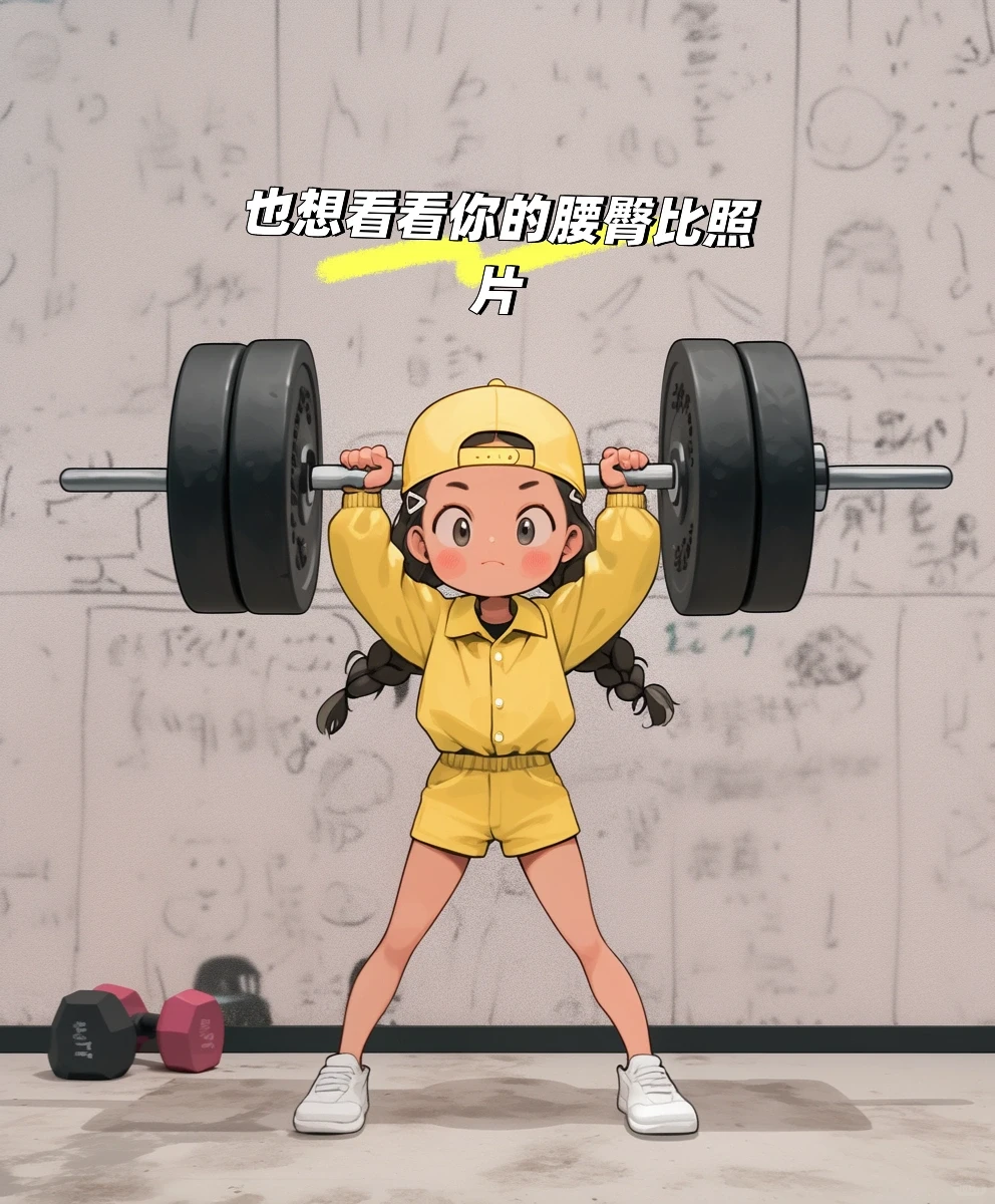 健身女孩头像·力量感女生今天练了！