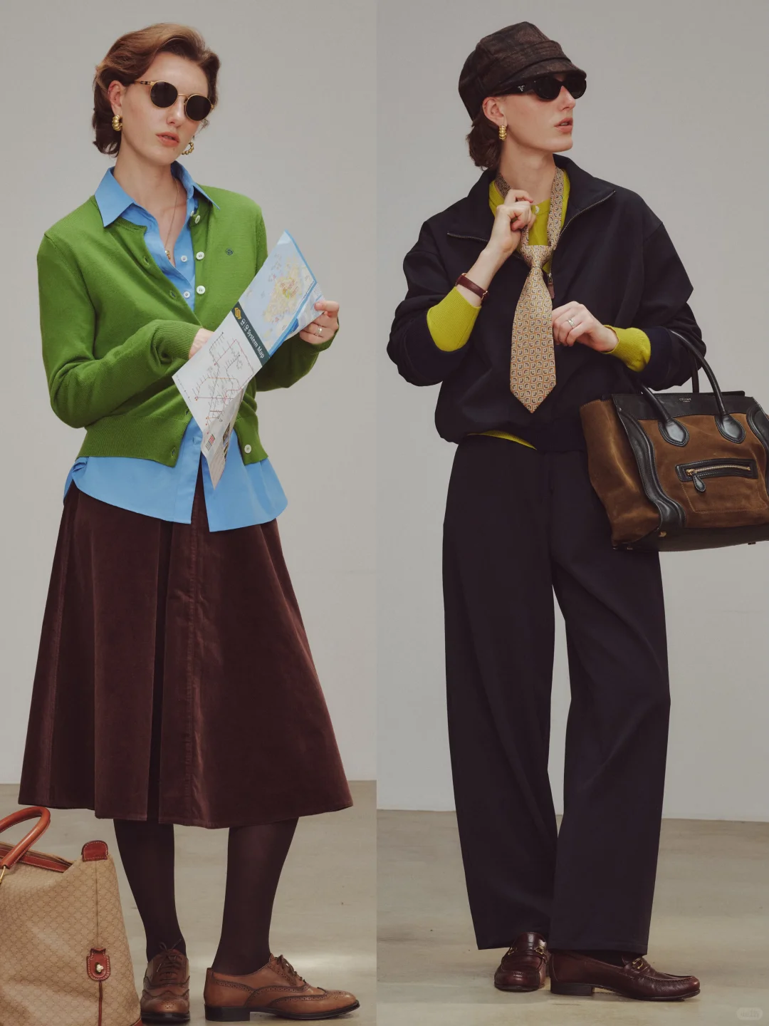 “90年代时尚编辑”知识分子穿搭：三所Vintage