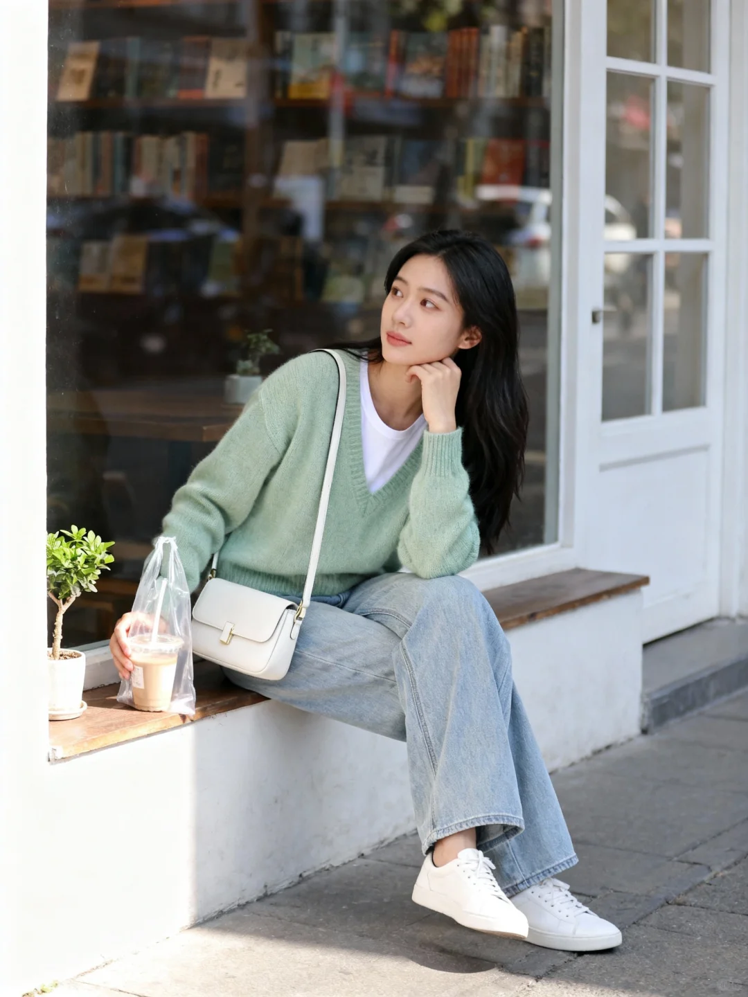 赵今麦青苹果系穿搭|可爱又青春
