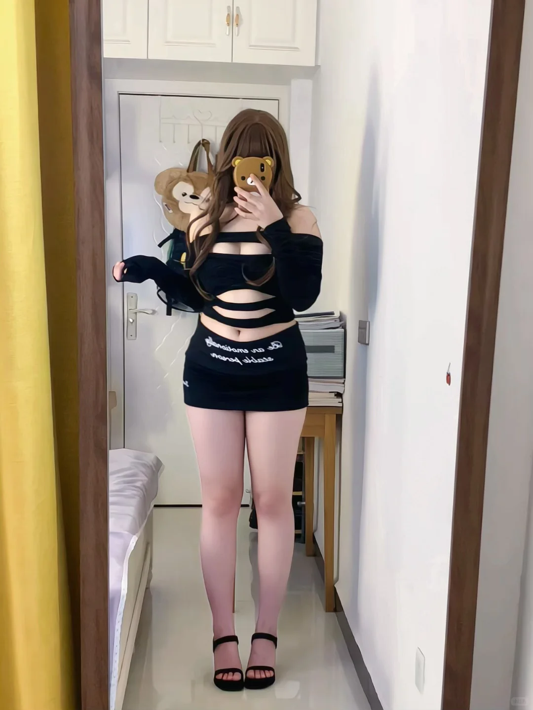 158/120 微胖肉肉感辣妹穿搭～🐈‍⬛🐾好辣！