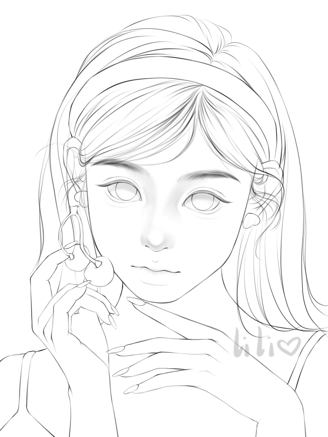 半厚涂线稿来啰