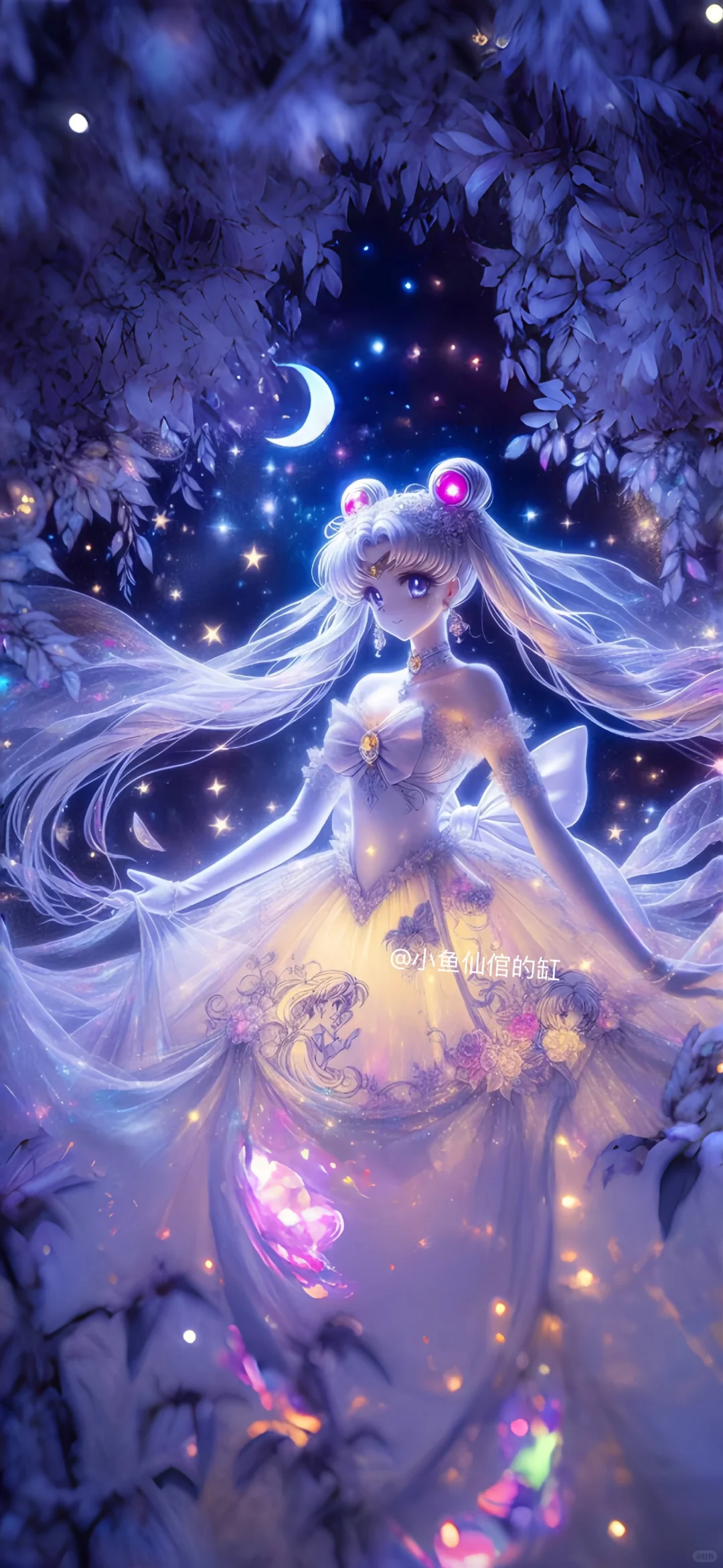 惊！美少女在百花下演绎绝美婚纱，美到窒息