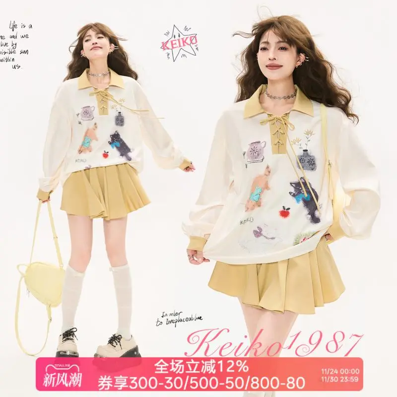 🎁KEIKO轻活风穿搭一整套女25秋季新款