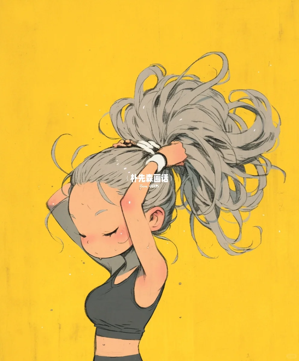 健身女孩头像·力量感女生今天练了！