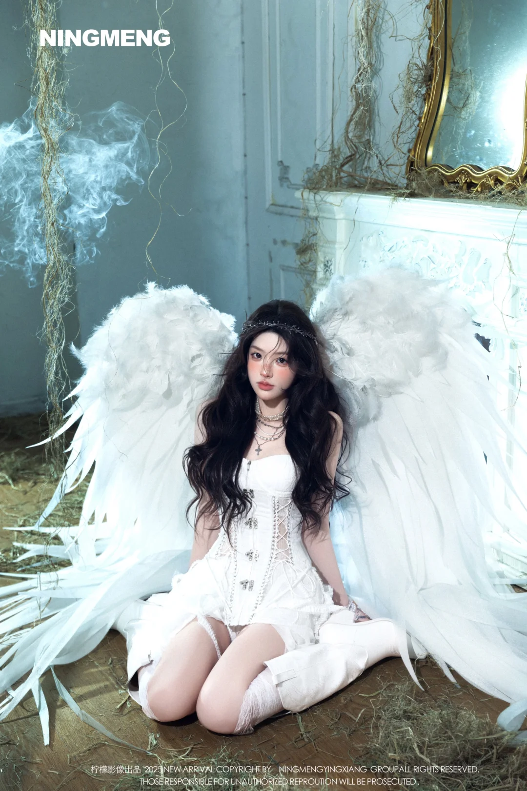 天使降临人间｜杭州纯欲氛围感天使少女写真