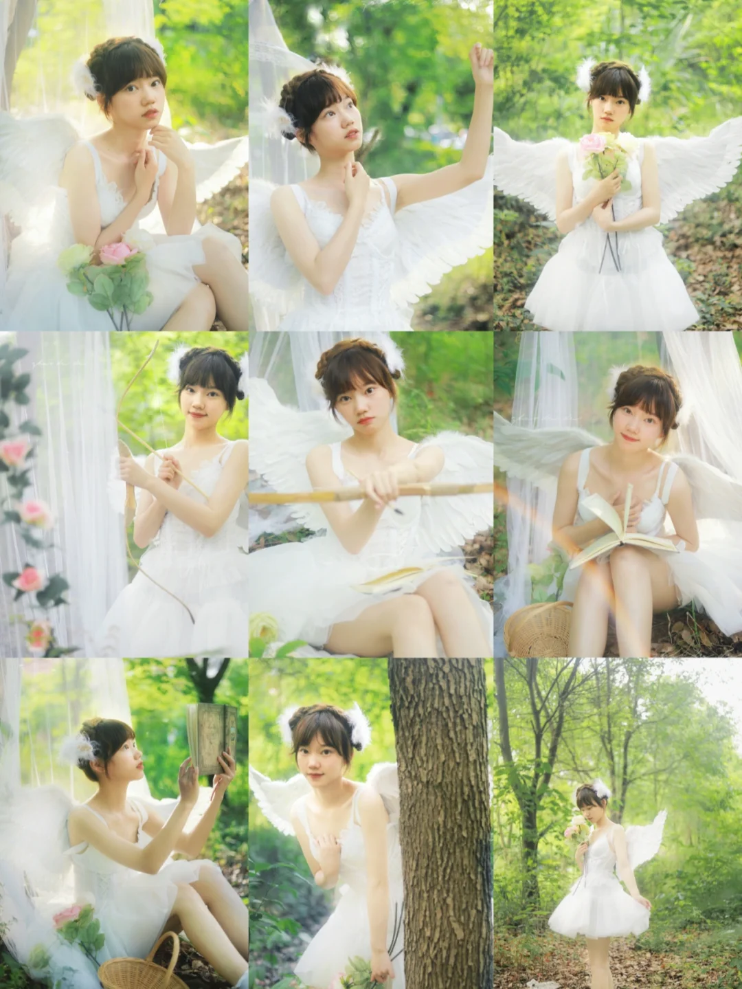 天使翅膀拍照！