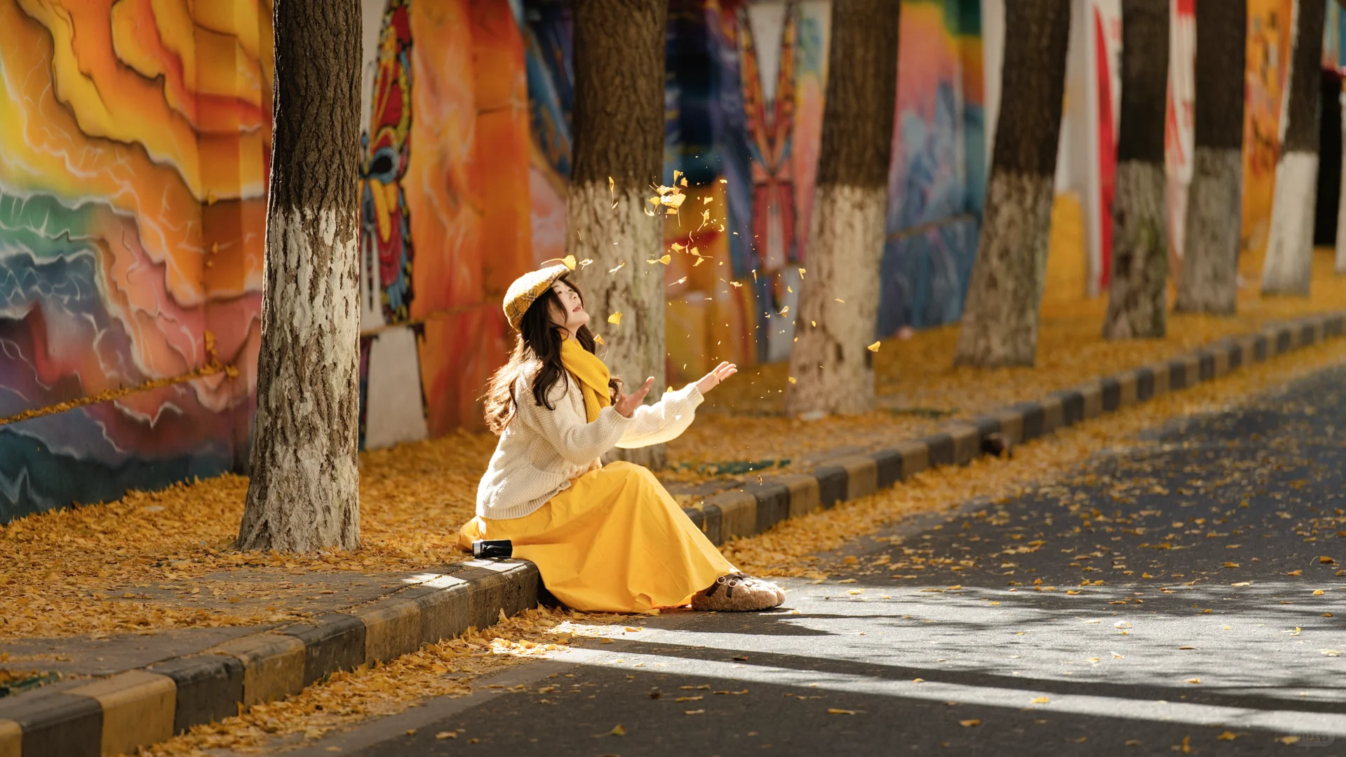 高个子微胖女生户外模特的一天！！！