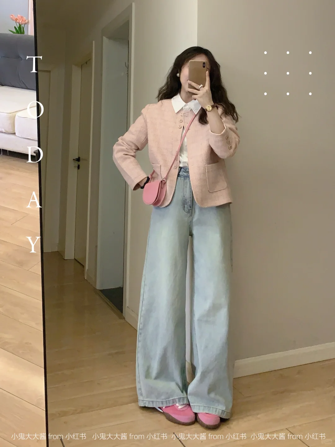 浅春系通勤🌸小香风外套+牛仔裤温柔又松弛～