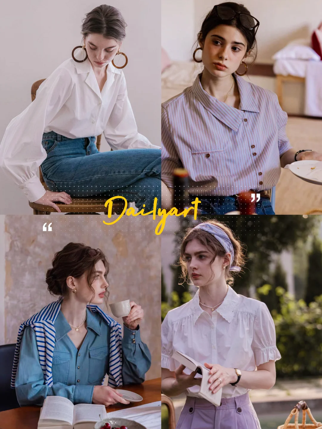 🖼️油画里的春天｜解锁欧式衬衣的春日叙事诗