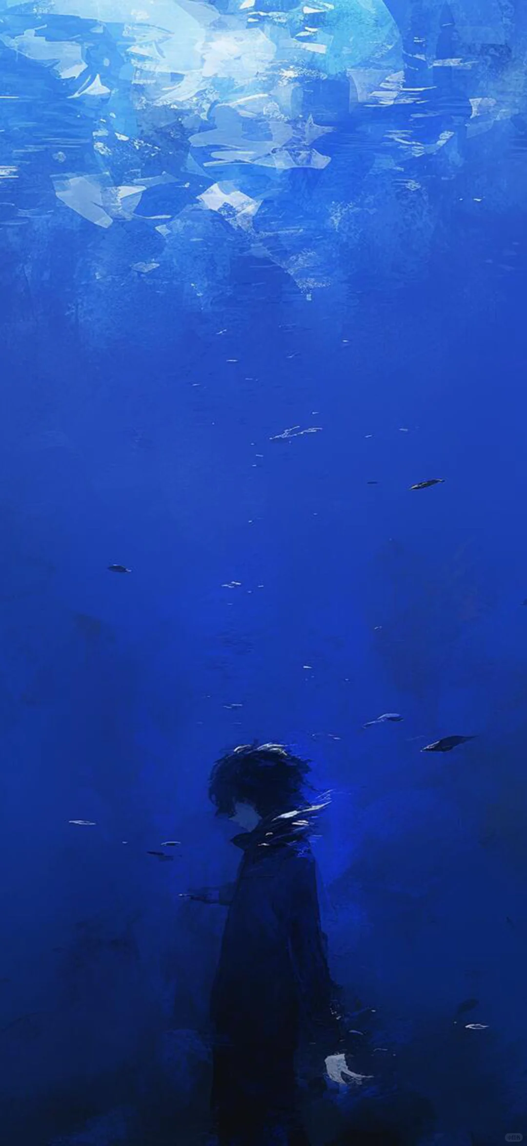 蓝色忧郁 手机壁纸分享