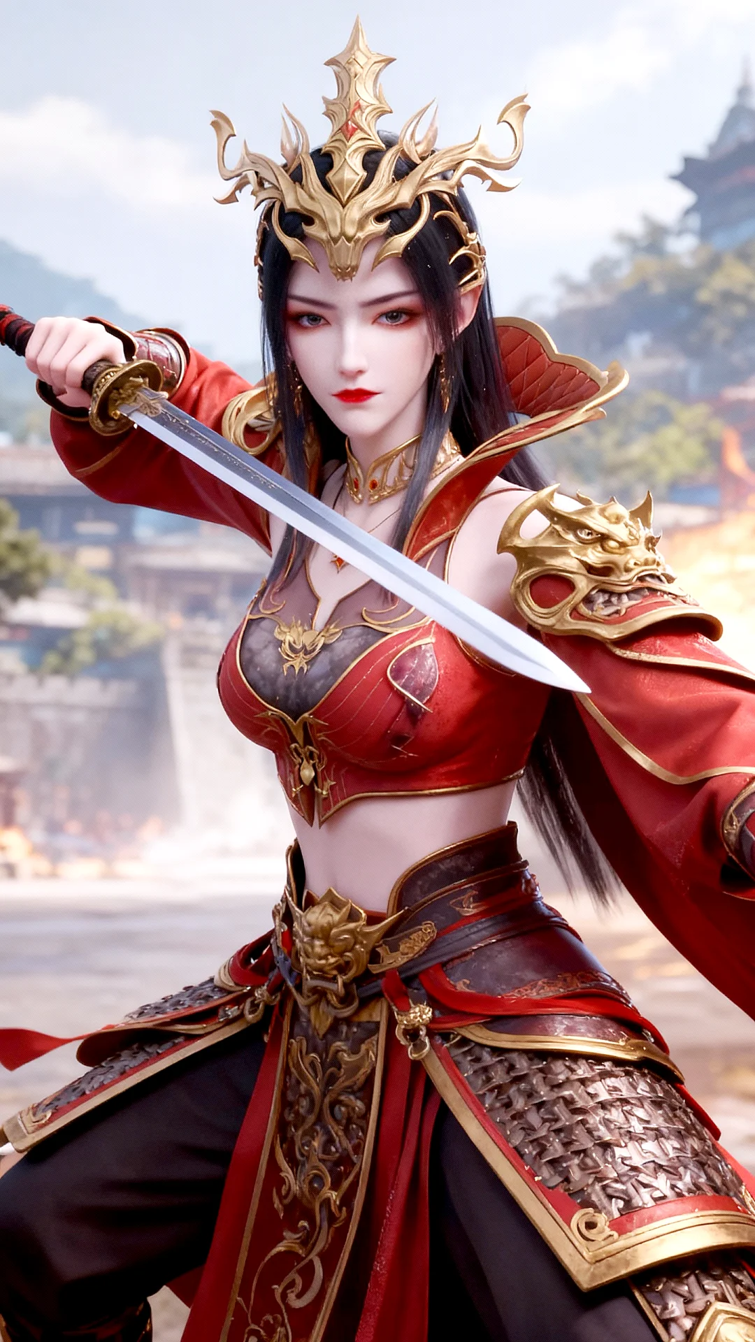 国漫女神｜美杜莎斗破苍穹动漫高清壁纸将军