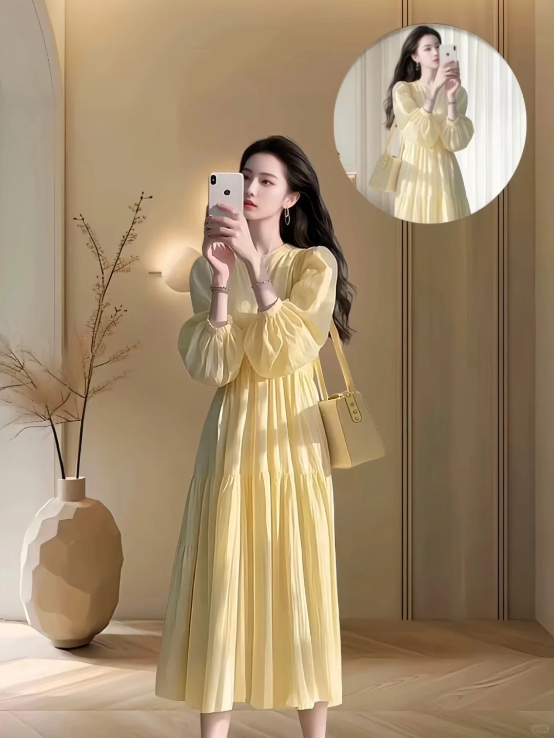 ✨黄色系连衣裙~真的太显白了💕