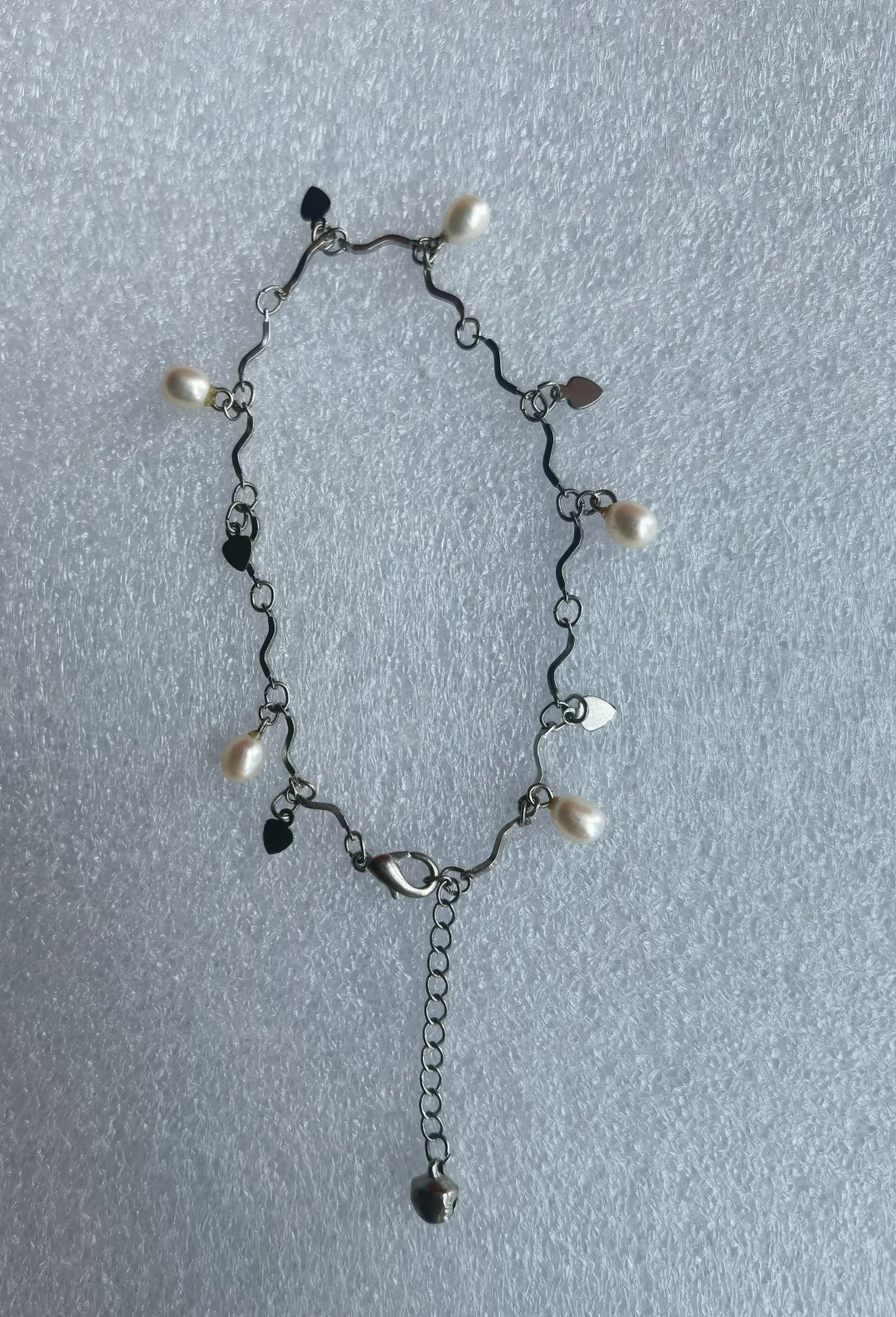 白色天然珍珠脚链！秒杀价38元每条包邮！购