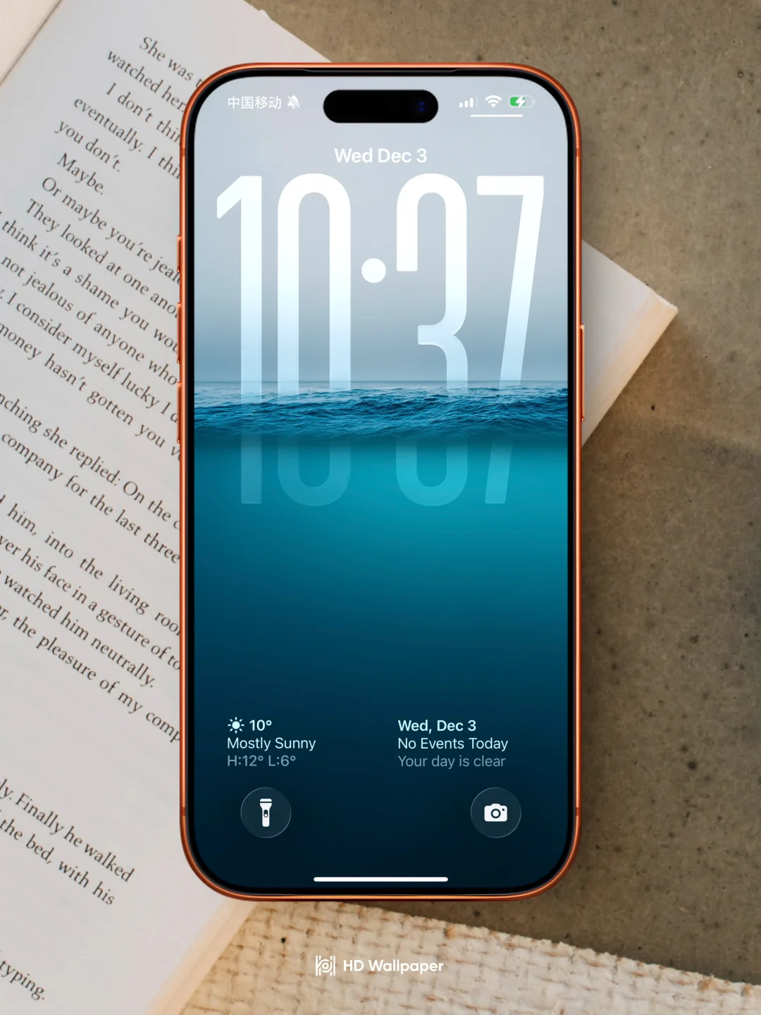 谁懂这个时间入水壁纸的高级感！｜iOS26｜1127
