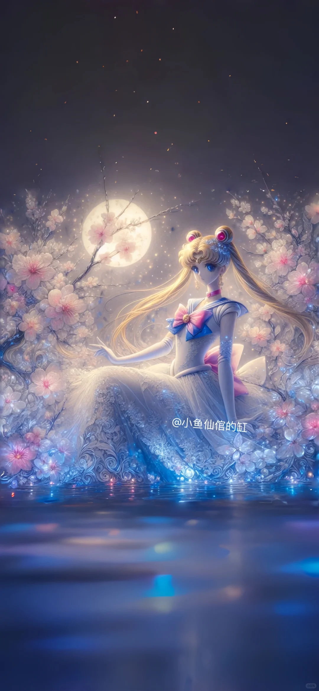 惊！美少女在百花下演绎绝美婚纱，美到窒息