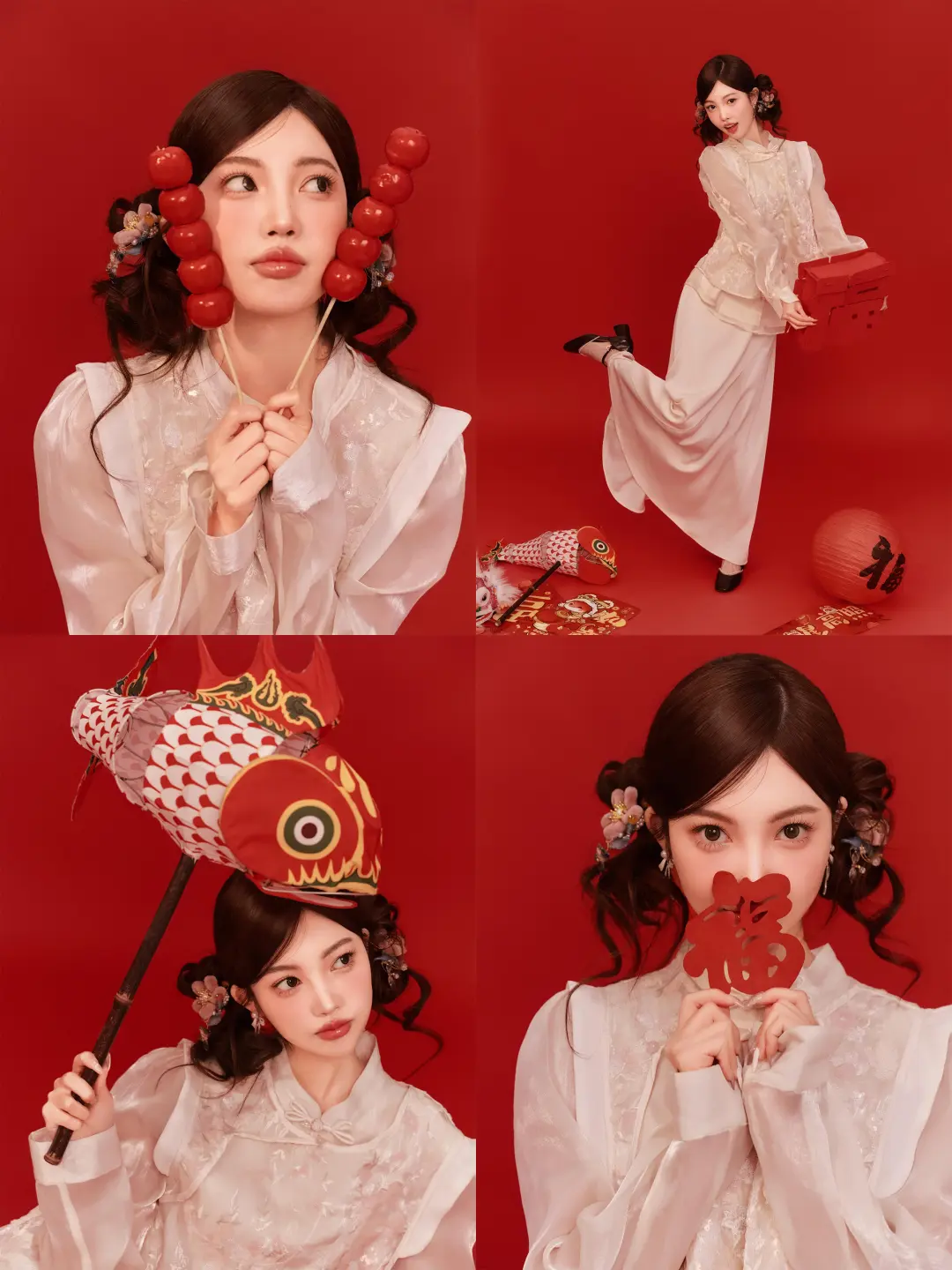 新年写真这样拍❗️喜庆又俏皮