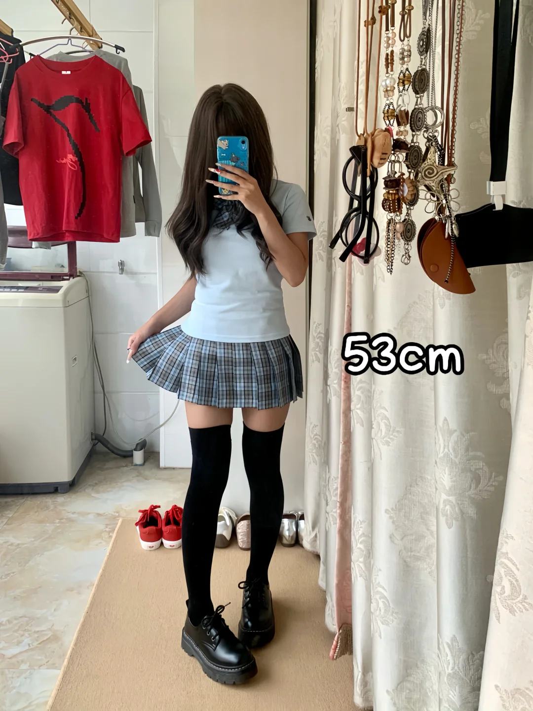 150｜78 JK压力袜黑白颜色不同长度对比！