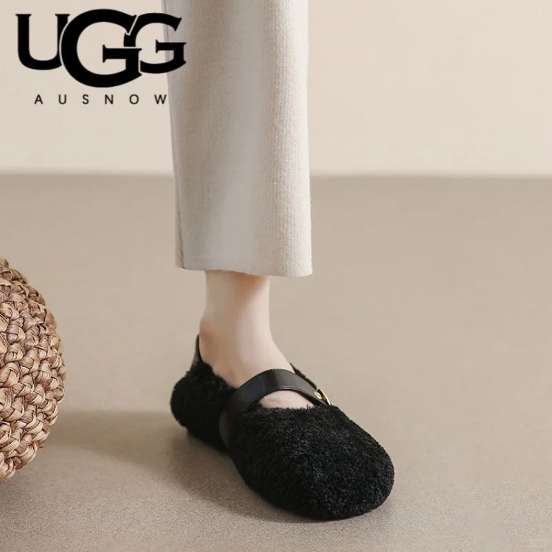 米色温柔感！UGG复古毛毛鞋太好穿了