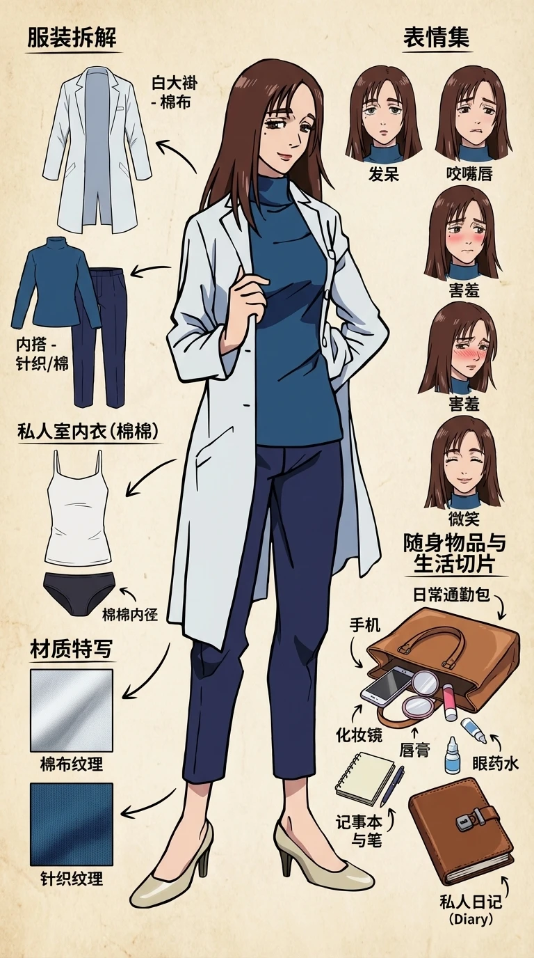 NanoBanana像素级拆解穿搭-咒术回战