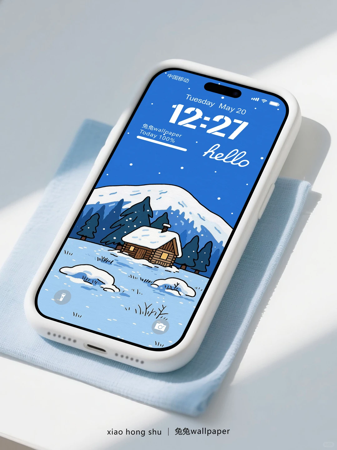 冬日蓝色治愈系壁纸｜55