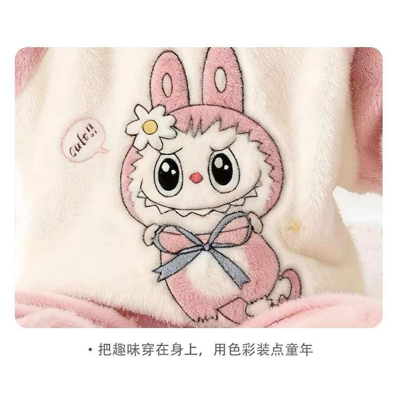 🔥儿童睡衣珊瑚绒法兰秋冬季加绒女童女