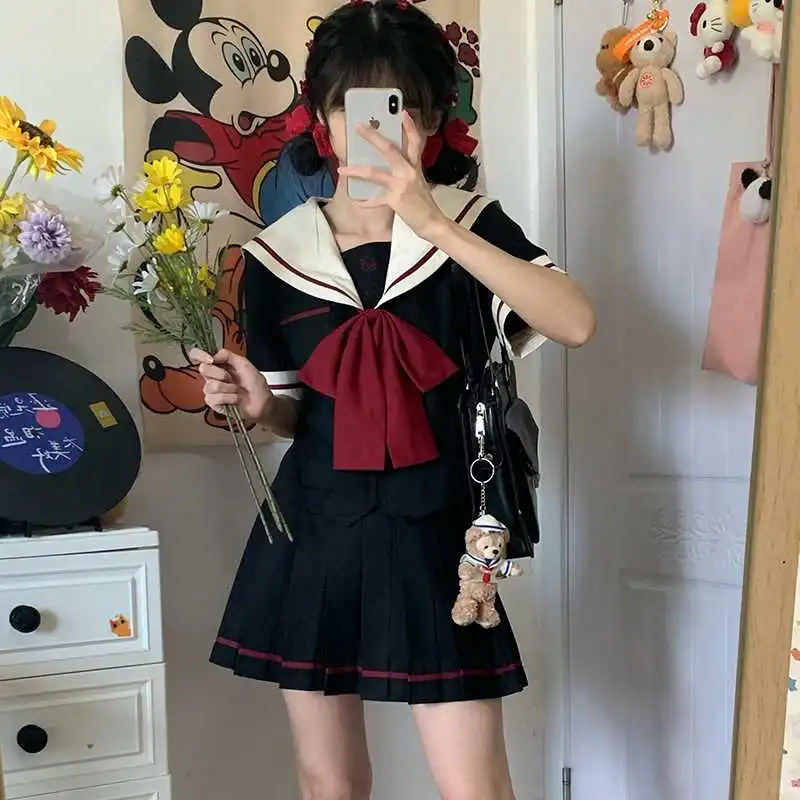 花见森水手服绝了！🎀校供感天花板✨