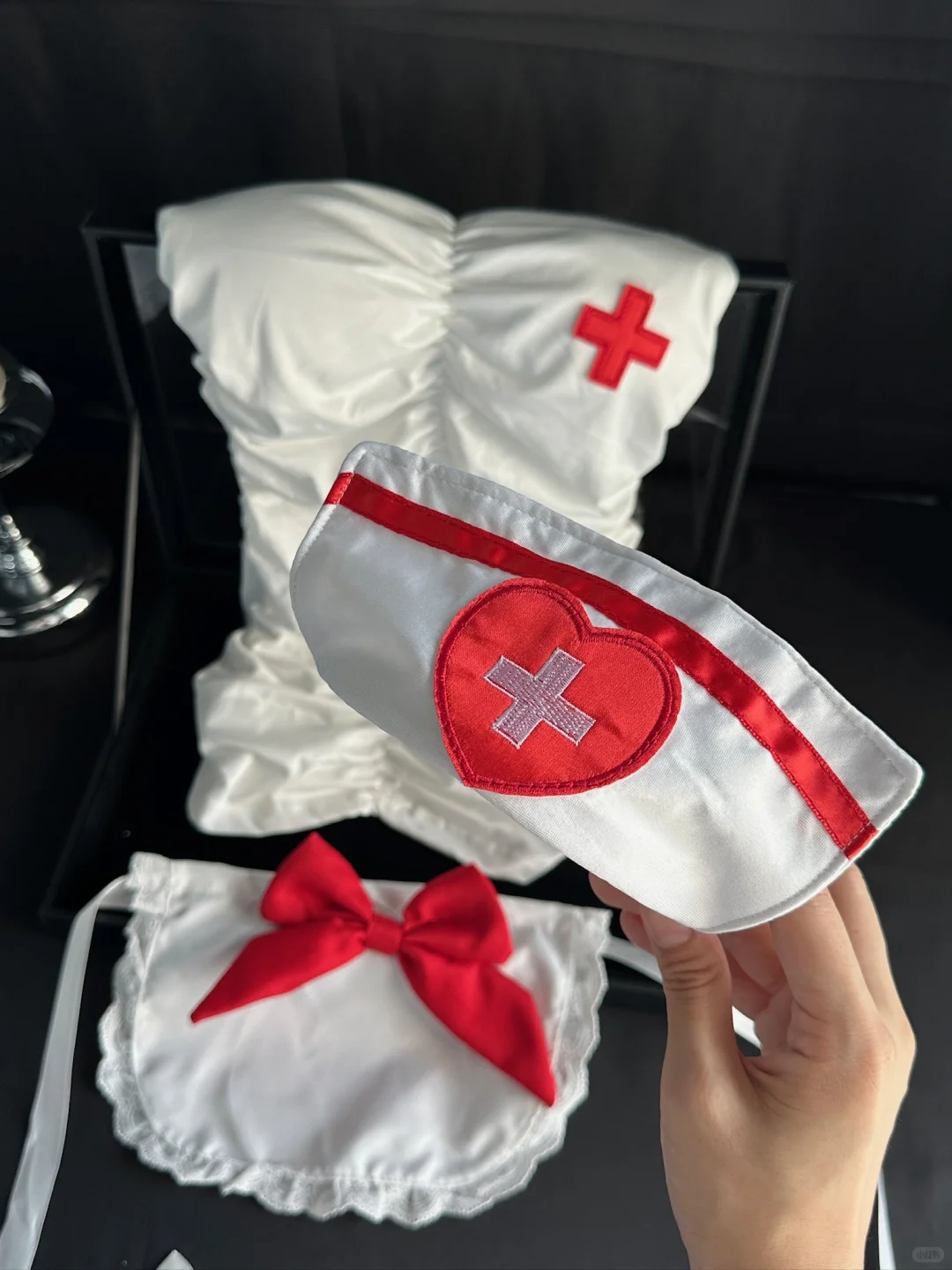 50多💰随手买的小护士包臀裙！巨显腰臀比！