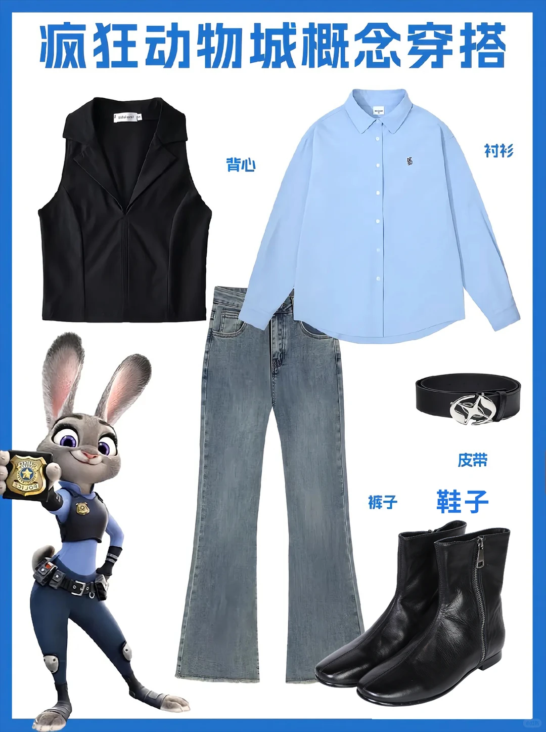 疯狂动物城概念穿搭来啦~~~