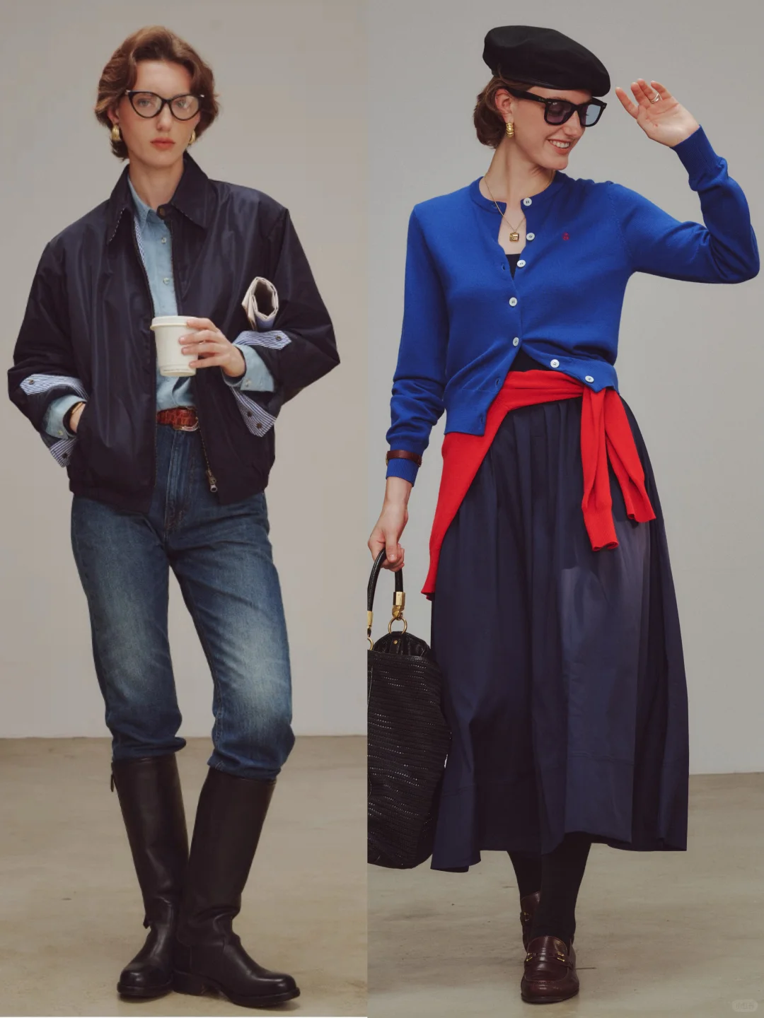 “90年代时尚编辑”知识分子穿搭：三所Vintage