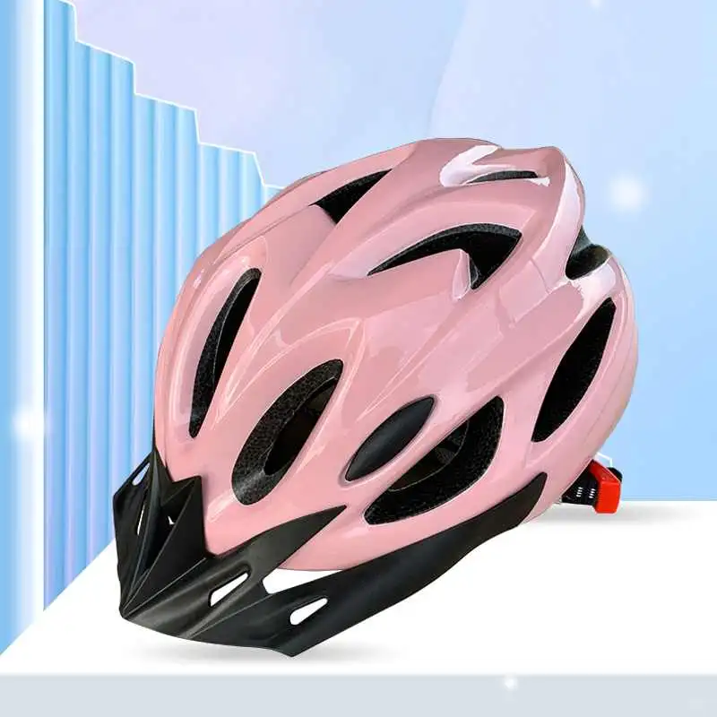 粉色公路车骑行头盔女户外城市骑行自行车山