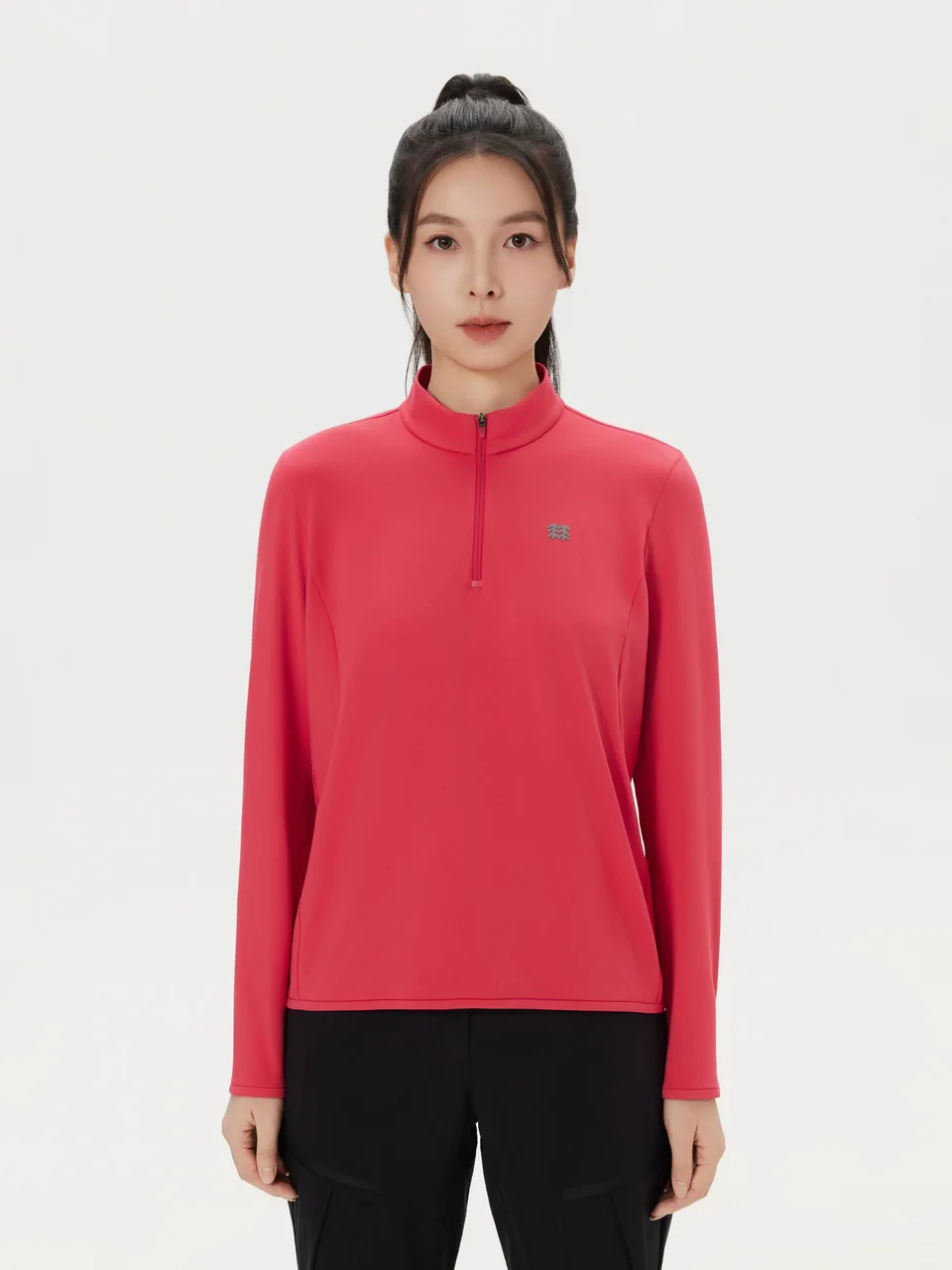 可隆｜女士拉绒半拉链长袖T恤 当季新品！