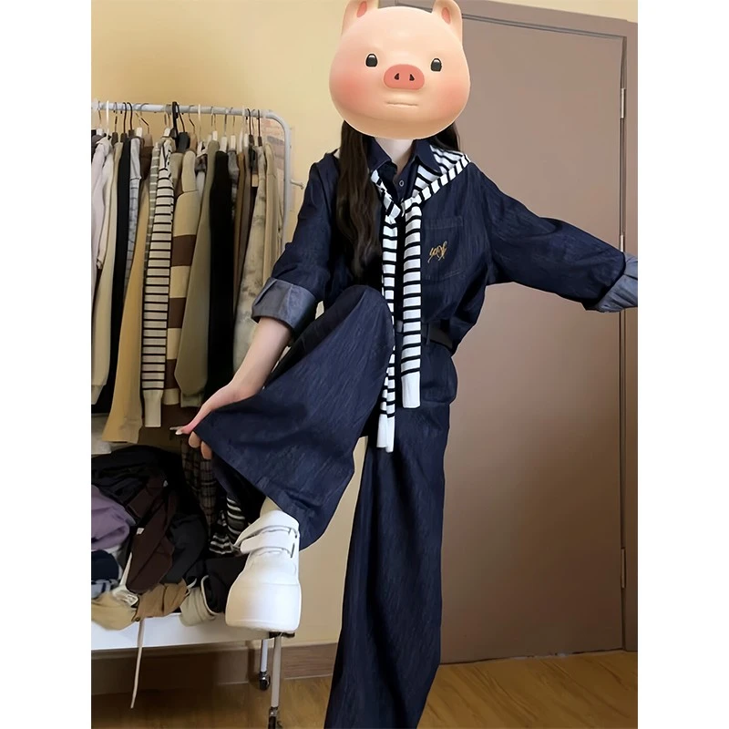 韩系复古慵懒休闲运动套装女秋季时尚🔥