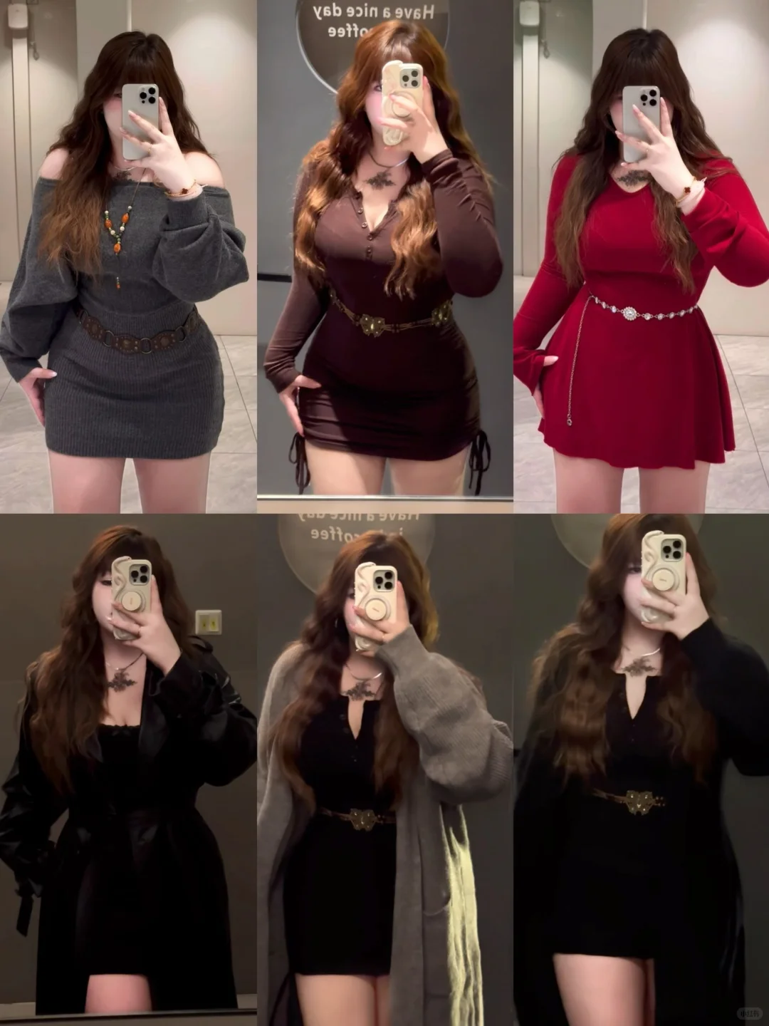 165斤微胖秋冬一周穿搭不重复合集～