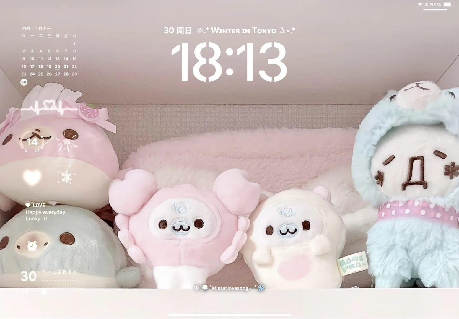 冬日可爱风iPad壁纸~