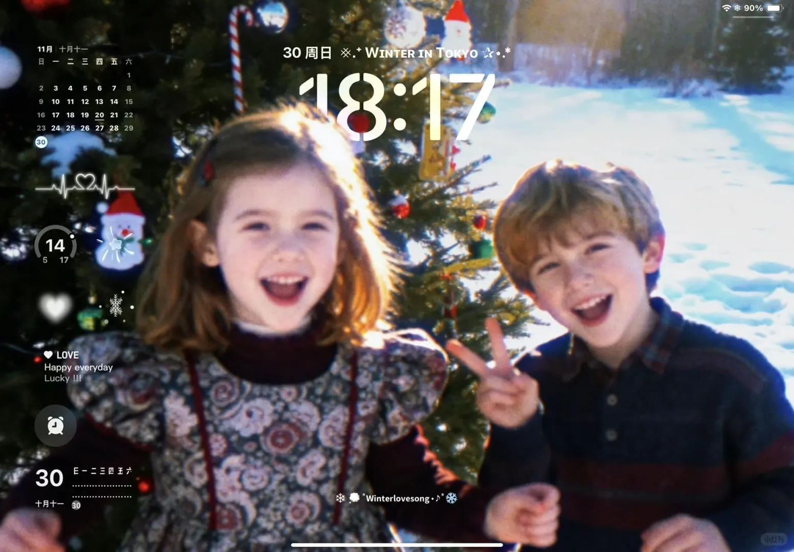 冬日可爱风iPad壁纸~