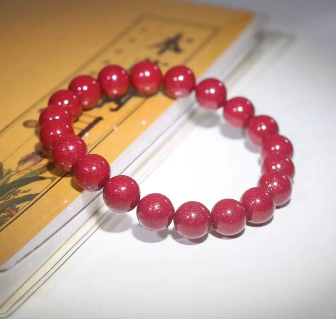 🔥高含量纯天然朱砂手串｜显白又显气质