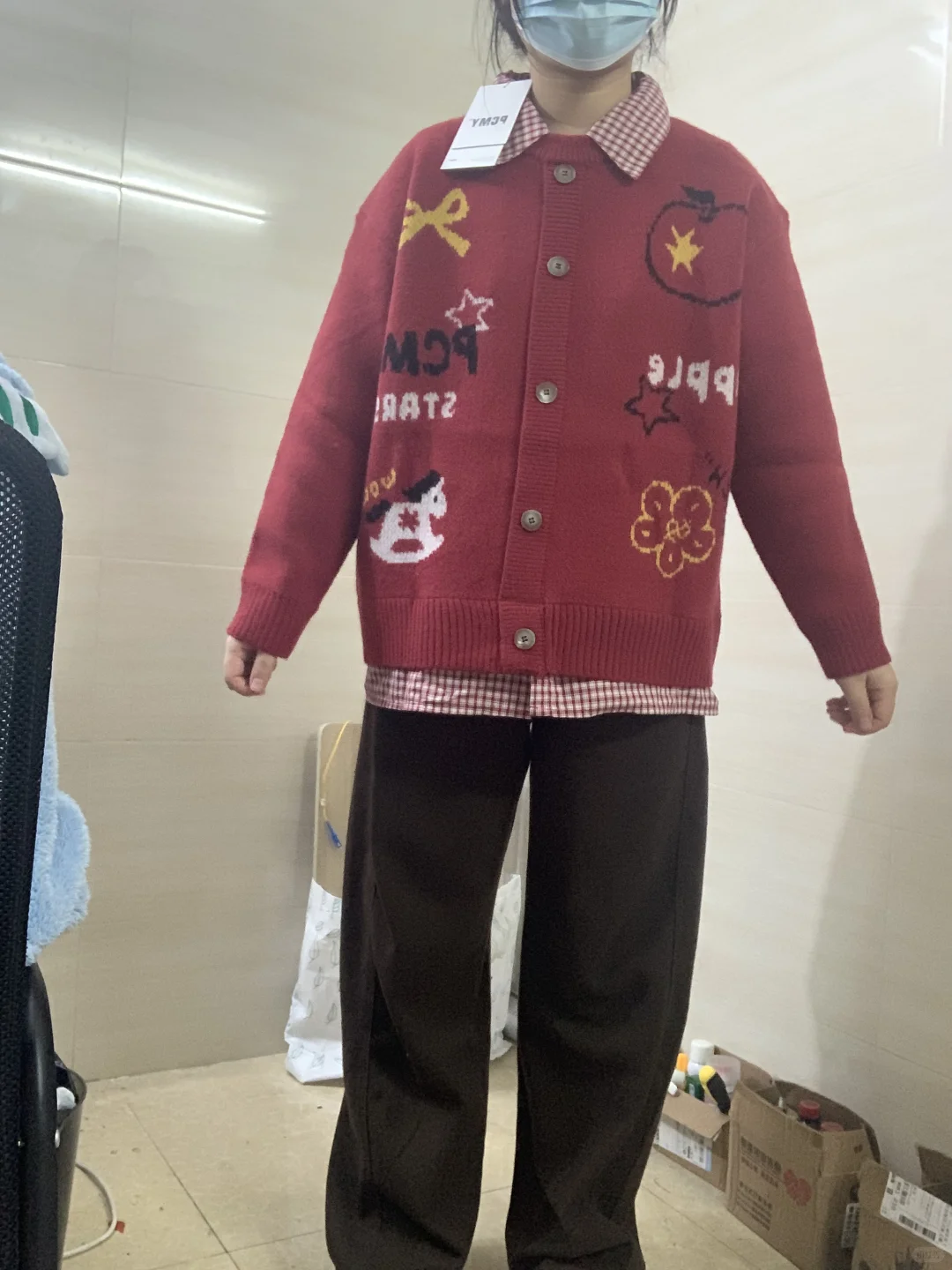 135斤方圆脸准备圣诞穿这套 有氛围吗