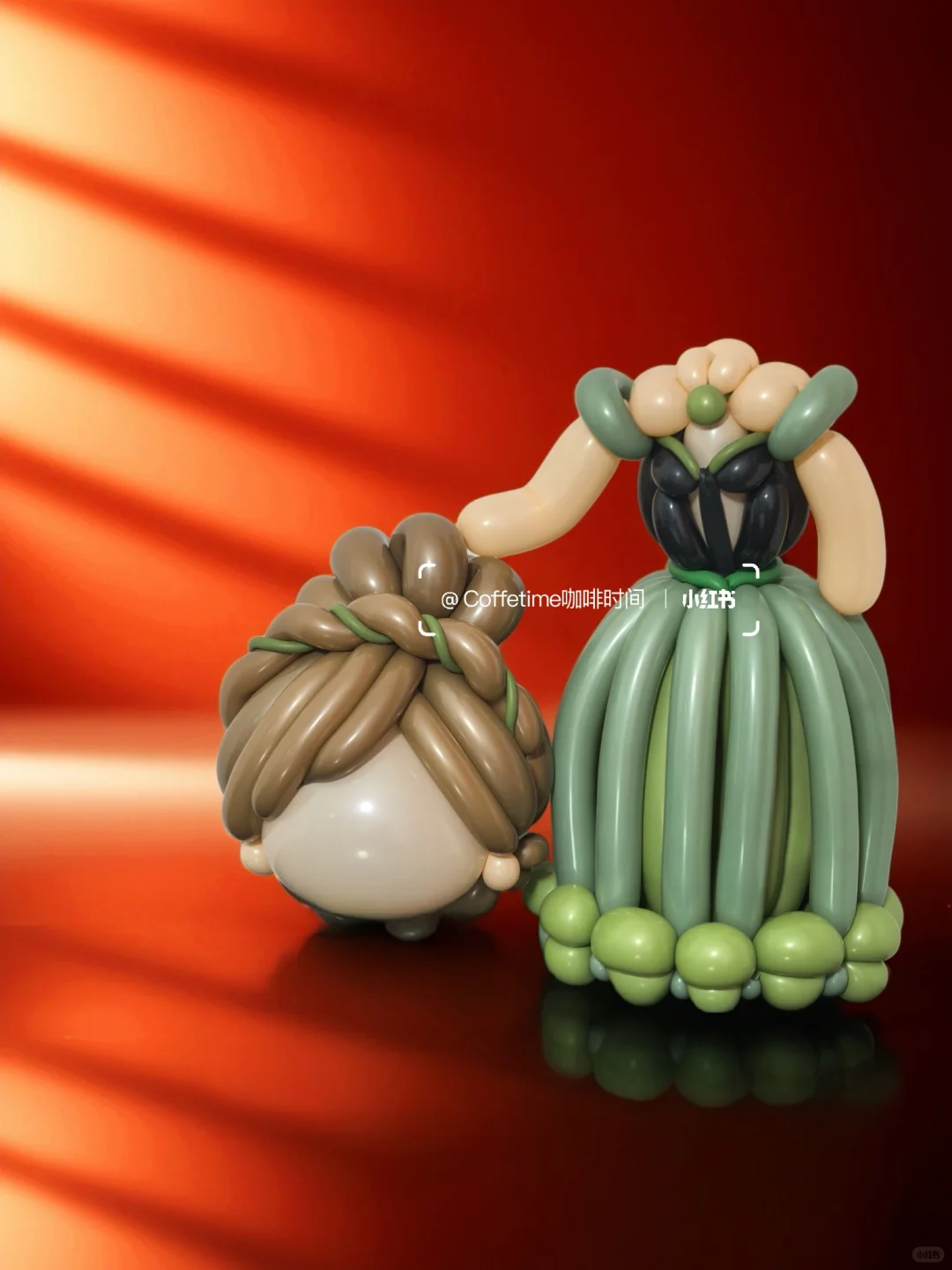 光与影下的气球公主裙