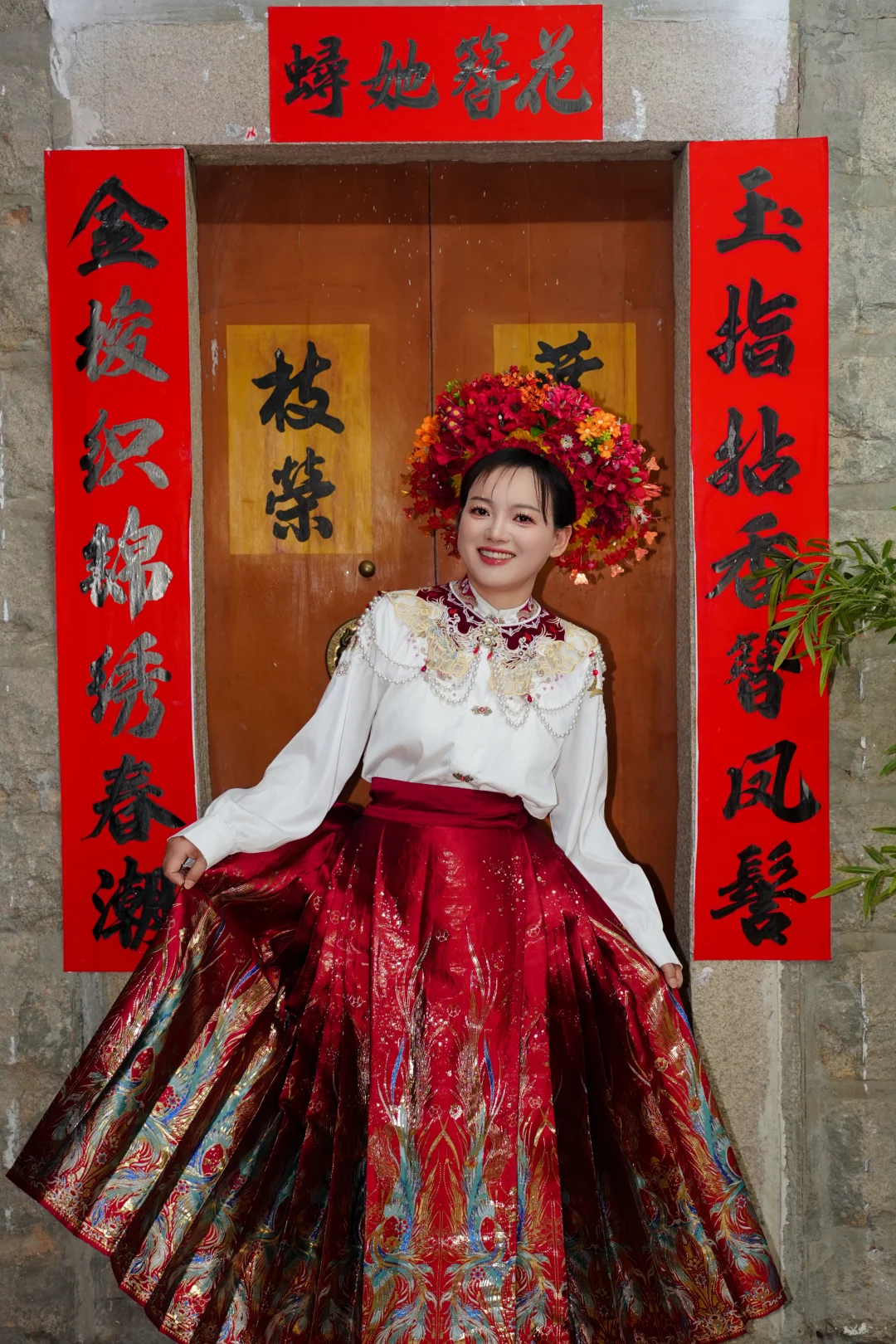 簪花拍照，泉州的浪漫仪式感