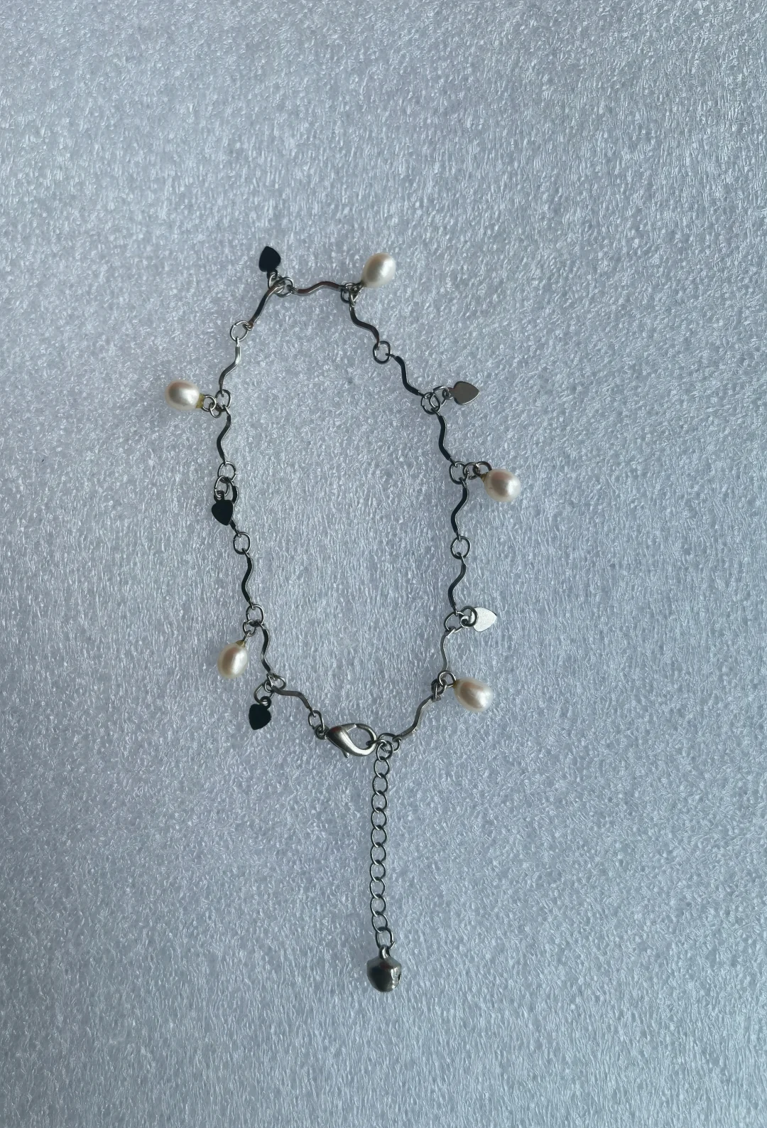 白色天然珍珠脚链！秒杀价38元每条包邮！购