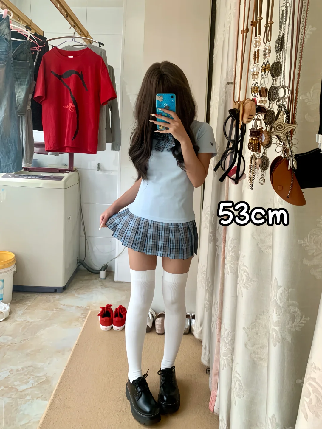 150｜78 JK压力袜黑白颜色不同长度对比！