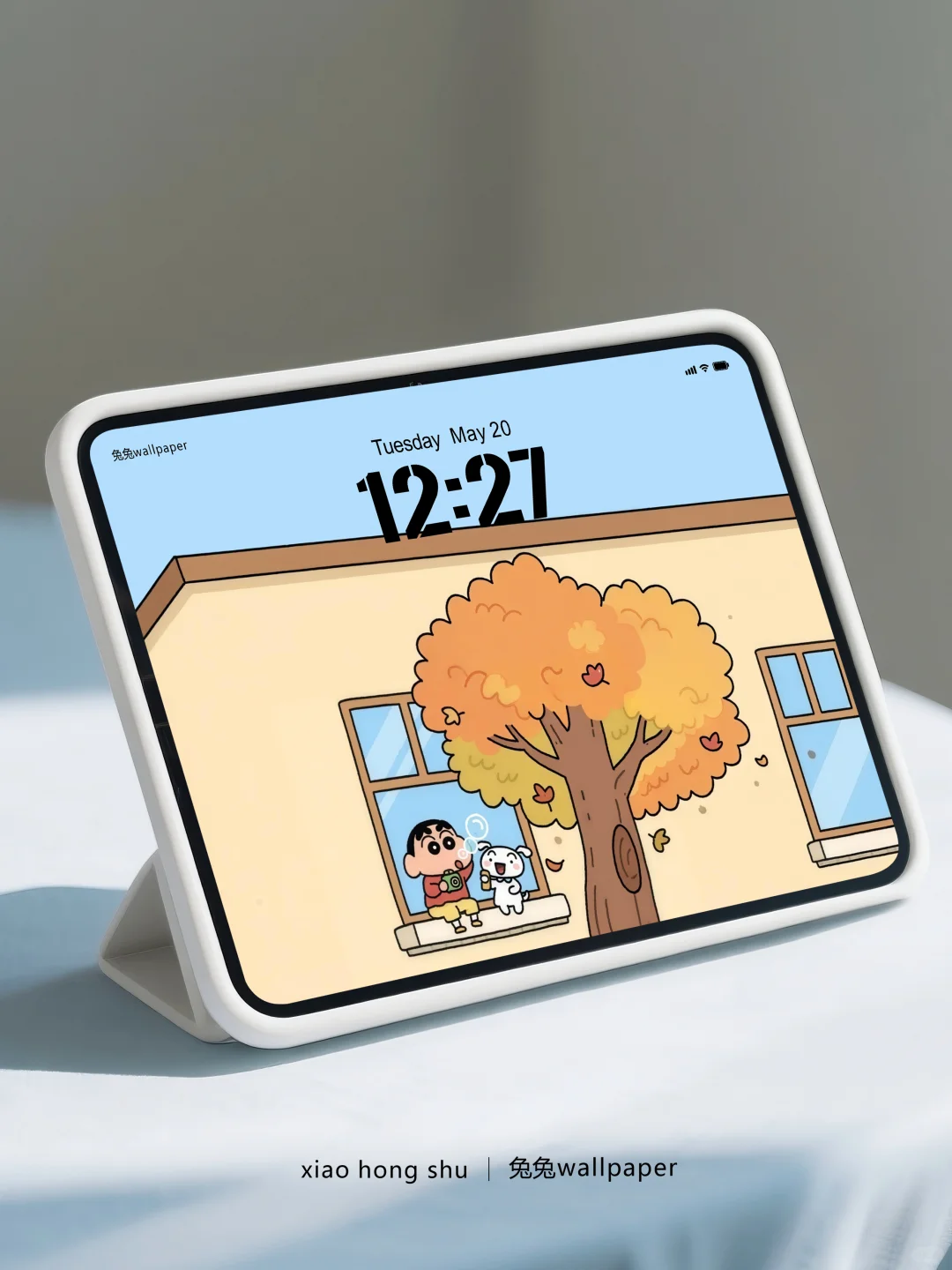 横版平板壁纸｜蜡笔小新治愈系壁纸｜58
