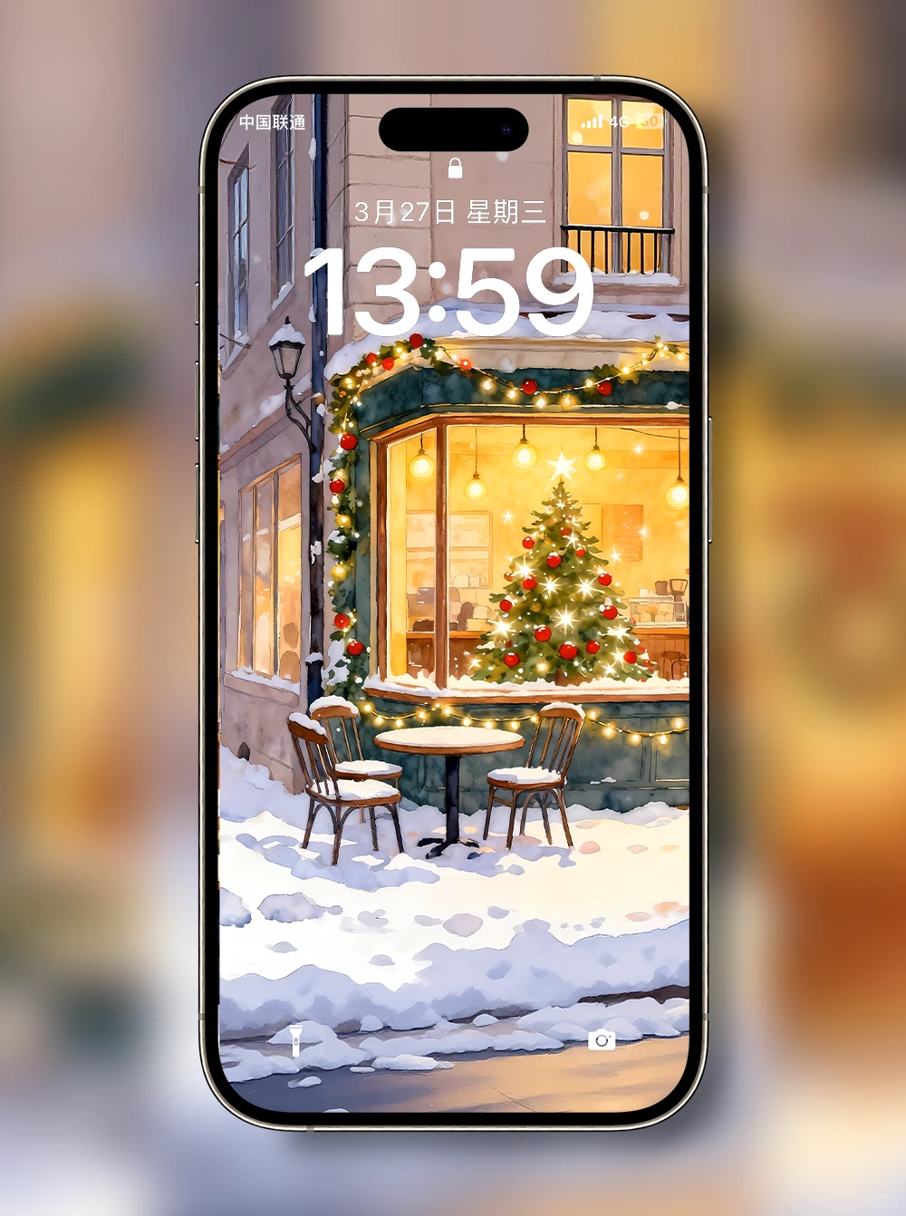 X509-圣诞街角|iPad壁纸|电脑|手机壁纸 4k